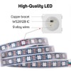 WS2812B ECO LED Strip,BTF-LIGHTING Chasing Effects 5050SMD Individually Addressable 3.3FT