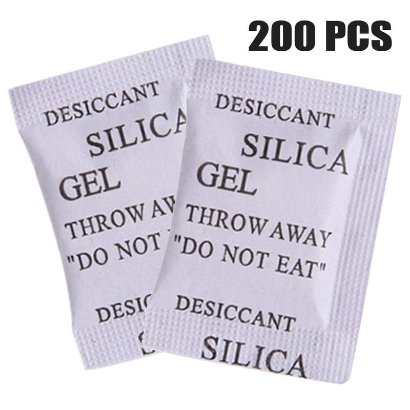 200 Pcs Food Grade Security Silica Gel Desiccant Pack Moisture