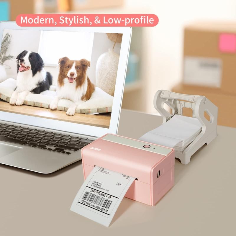 JADENS Label Holder for Rolls and Fan-fold Labels(Label not included):_Black