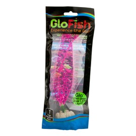 GloFish Fluorescent Plant, Blue Small, Aquarium Décor, Fluoresces Under Blue LEDs