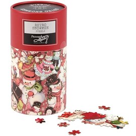 Primitives by Kathy Puzzle - Retro Snowmen