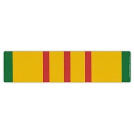 Magnetic Bumper Sticker - Vietnam War Service Ribbon - Conflict Service Bar - 10" x 2.5"