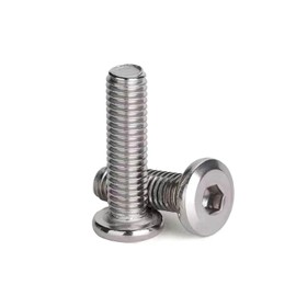 M5 x 10 (25 Pack) Metric Flat Head Hex Socket Cap Screws Bolts, 304 Stainless Steel 18-8, Hex Drive, Bright Finish, Fully Machine Thread