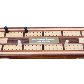 Gamekeepers Cottage gifts Shark Wooden Cribbage Board with Playing Cards & FREE ENGRAVING 319