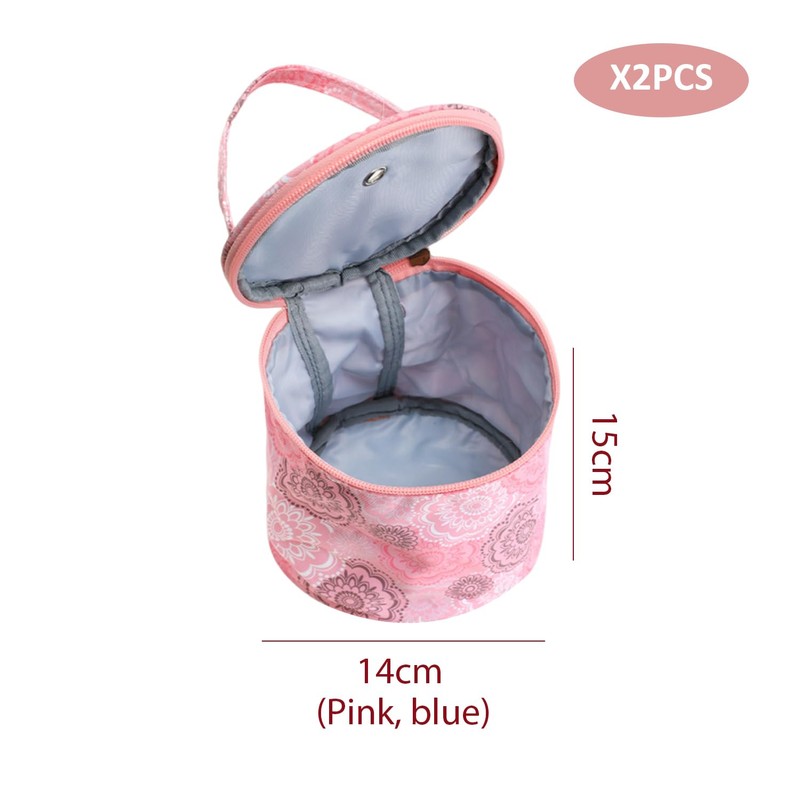 CYNOSURETECH 2-Piece Knitting Tool Storage Bag, Portable Storage Bag, Travel