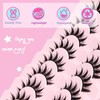 Fyonas Manga Lashes Spiky False Eyelashes Anime Fake Eyelashes Natural