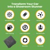 FREEZE2TRIM Breathe Green Nano Sparkle Cloth Car Scratch Remover, Advanced