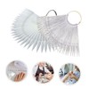 Baluue 2 Sets of Fan-Shaped Nail Display Boards for Nail