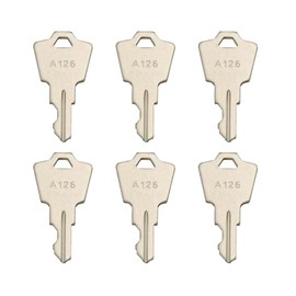 Newyuan 6Pcs Ignition Keys Replacement - A126 Compatible with APEM, KAC, ELEDIS Switch, JD Start Key