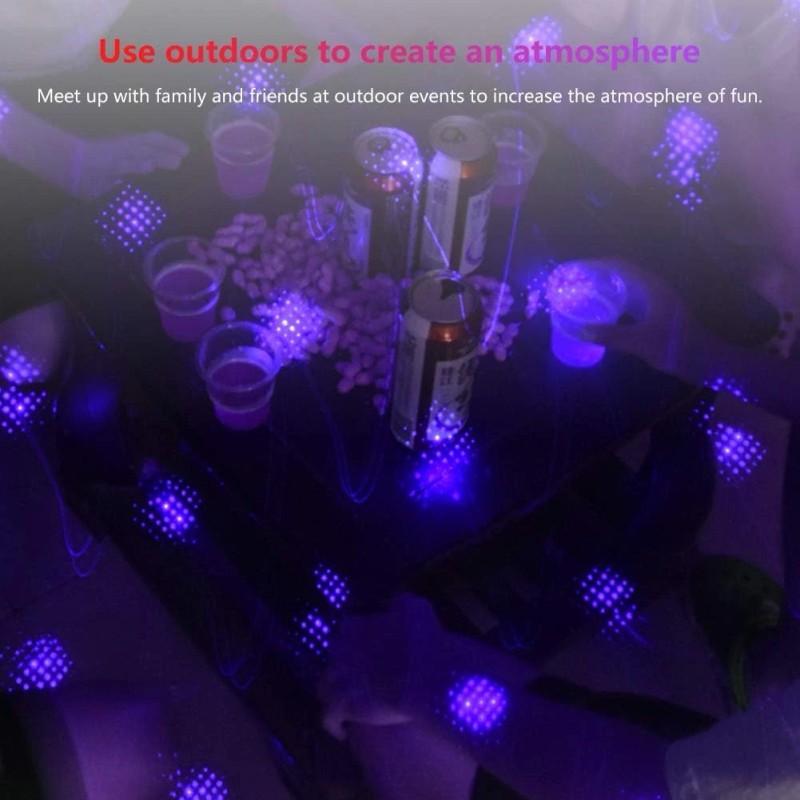 LEDCARE USB Star Projector Night Light, Portable Violet Blue Star