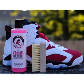Pink Miracle Shoe Cleaner Kit Bottle Fabric Cleaner for Leather, Whites, and Nubuck Sneakers (8 Oz)