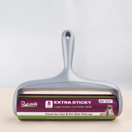 8 inch Lint Roller Refill for Scotch-Brite Extra Sticky Large Surface Lint Roller for Pet Hair, Pack of 4 Refills, 60 Sheets Per Refill, 240 Sheets Total