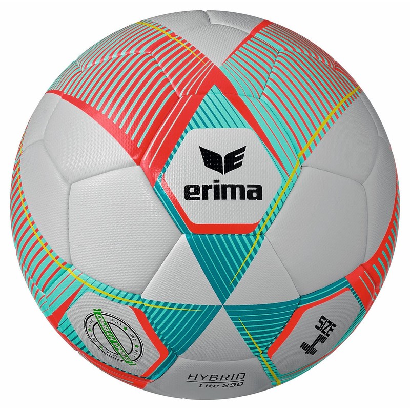 Erima Hybrid Lite 290 Football Fiery Coral / Petrol 4