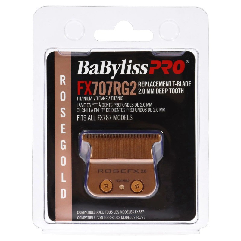 FX707RG2 Rose Gold T-Blade Razor Blade for Men Deep Tooth