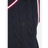 Charles Colby Men's Earl Constantine Knitted Casual Top Sleeveless, darkblue