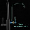 Black Kitchen Faucets with Water Filter and Pull Down Sprayer,Waterfall