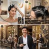 Black Hair Dye Shampoo 3 en 1, Tinte para Cubrir