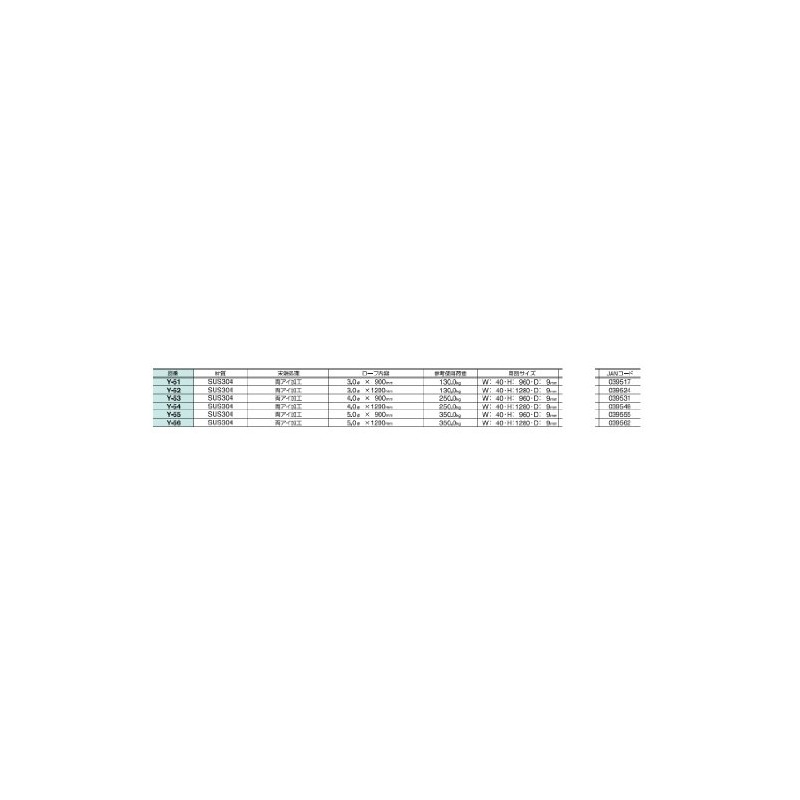 Nissa Chain Stainless Cut Wire Rope 3 x 1200 Y-52
