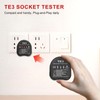 Socket Tester UK, Electrical Tester, 250V Plug Outlet Meter with