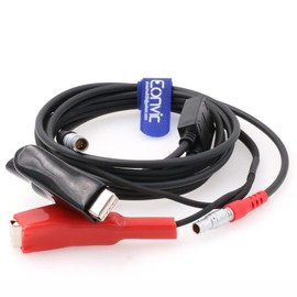 Eonvic GPS Radio Cable GPS-PDL 5pin External Power Cable LE52X Multifunctional Cable with Alligator Clips for South S82 S86 RTK GPS