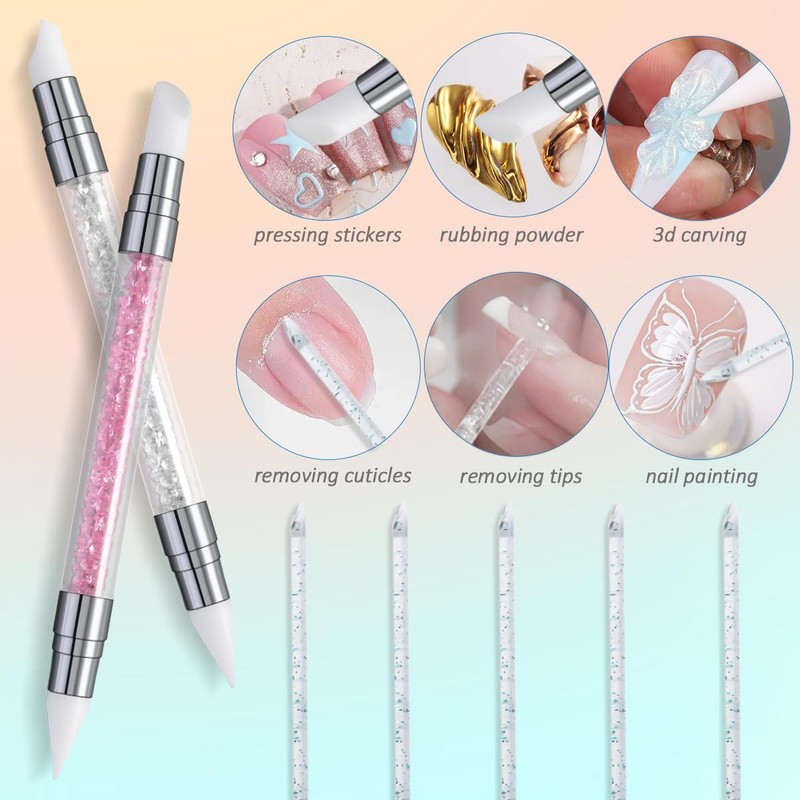 Fcozpjk Solid Builder Gel Kit, 6 Colors Non Sticky Solid