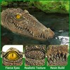 Floating Alligator Head Decoy for Pool Pond, Outdoor Fake Crocodile
