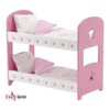 Emily Rose 14 Inch Doll Pink and White Bunkbed Bed