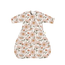 GUNAMUNA Unisex Baby Transitional Swaddle Bag, Easy Diaper Change Zipper, Infant Toddler Swaddle, 1.0 TOG, Beauty, 3-6 Months