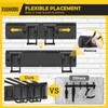 XUUHOOG 48-Inch Adjustable Garage Wall Tool Organizer with Black High-Strength