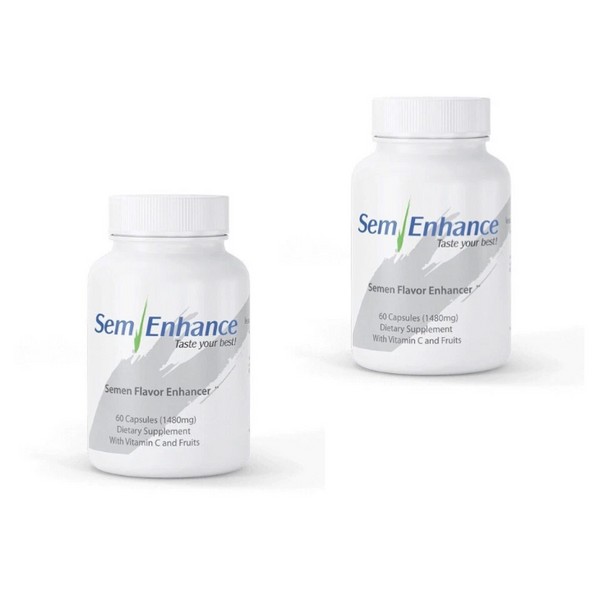 2 SemEnhance Pills Semen Flavor Enhancer Taste Your Best NATURAL