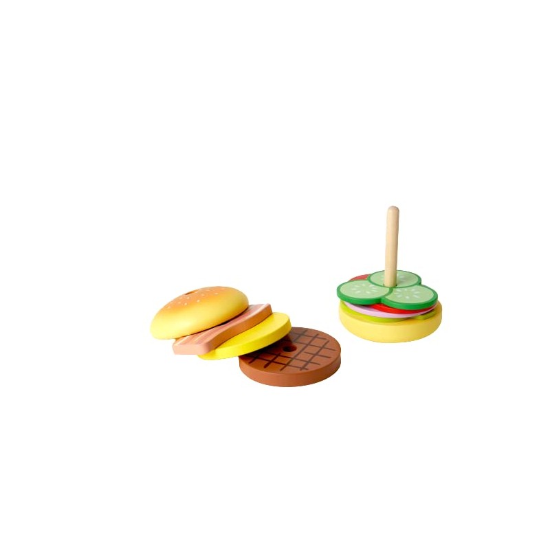 My Stacking Burger Wood Stacking Toy