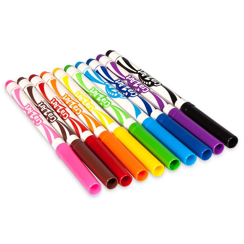 Cra-Z-Art Super Washable Markers, Fine Tip, Assorted Barrel, Assorted Ink,