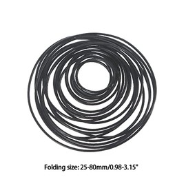 20 unidades de polea de goma de silicona de 0.039 x 0.039 in, transmisión del motor, cinta redonda Beslts cinta DIY módulo de juguete del motor del au
