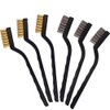 SKYPIA 6pcs Mini Wire Scratch Handle Masonry Brush Set for