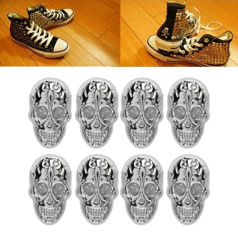 50 Sets DIY Skull Rivets Gothic Style Rustproof Exquisite Craftsmanship