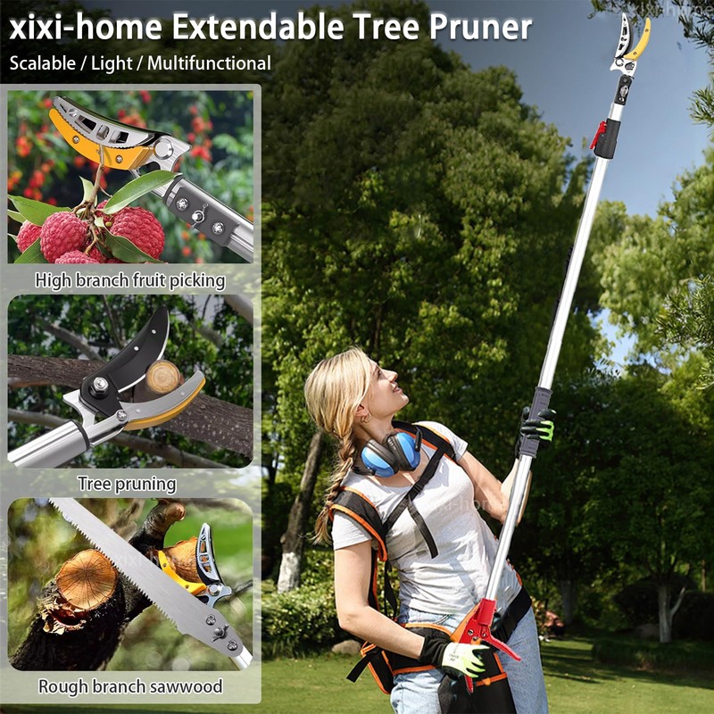 xixi-home 4.6-9.8 Ft Cut and Hold Pruners Long Reach Pole