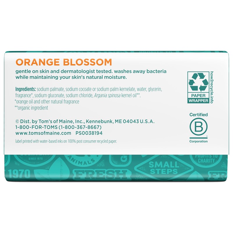 Tom’s of Maine Natural Beauty Bar Soap For Women and