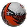 ICHNOS Snazzer Junior size football ball (White, Orange, Black, Silver,