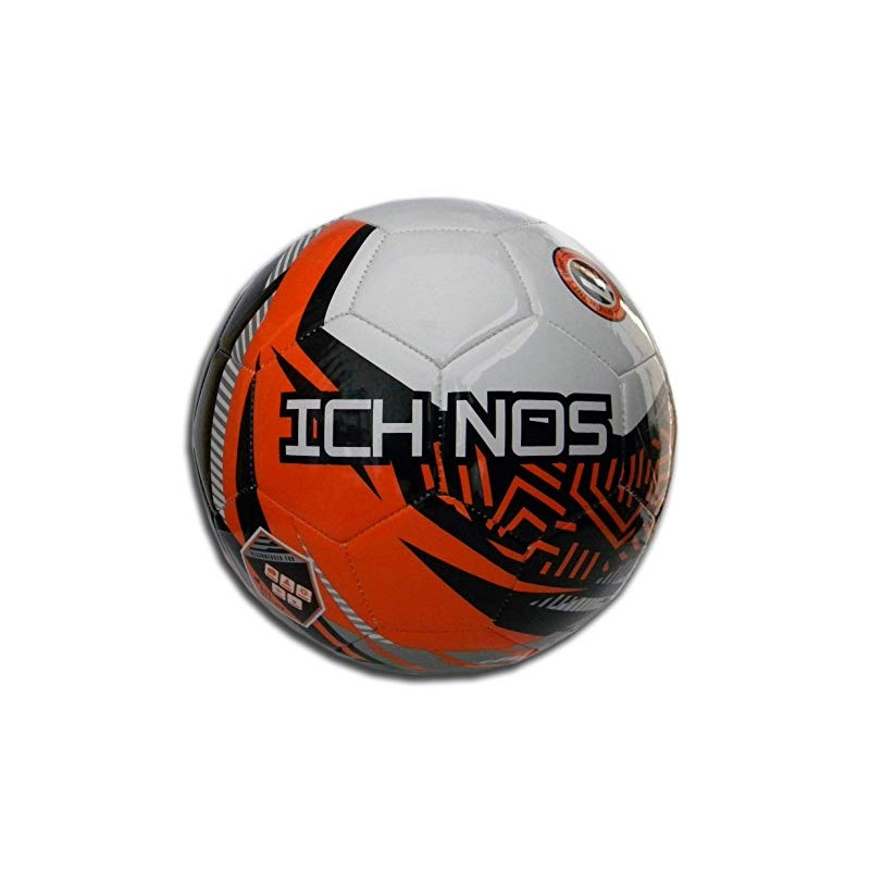 ICHNOS Snazzer Junior size football ball (White, Orange, Black, Silver,