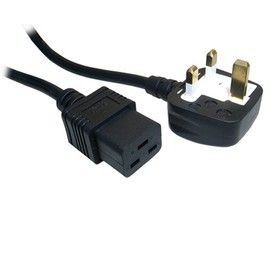 kenable UK Mains C19 Uninterrupted Power Supply UPS/Server Mains Power Cable 2m [2 metres]