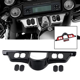 Unbranded Black Inner Fairing Cap Cover Kit Fits For Harley Trikes Electra Street Glides