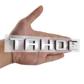 1Pc Rear Trunk Emblems Letter Badge Nameplate Compatible with Tahoe 2007-2019 (Chrome)