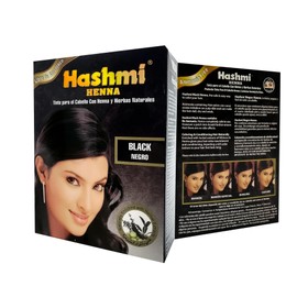 5 HENNA TINTE PARA CABELLO (NEGRO) HASHMI | LO MAS NATURAL | SIN MALTRATAR TU CABELLO |