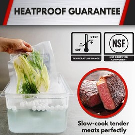 HEMOTON 6L Sous Vide Container Food Storage Canisters Cooking Container with Lids Sous Vide Accessories Clear Transparent Practical Food Storage Case