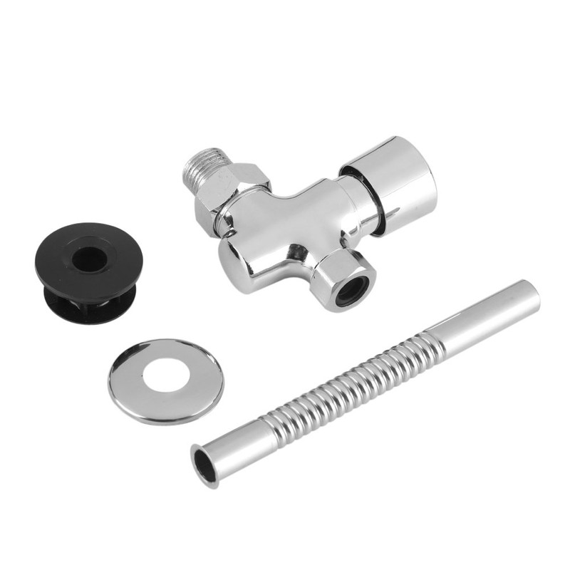 Zinc Alloy Toilet Flush Valve Urinal Valve Button Manual Lock