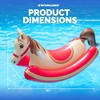 SWIMLINE Inflatable Ride-On Pool Rocker – Heavy-Duty Float with Handles