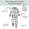 HonestBaby Non-Slip Footed Pajamas One-Piece Sleeper Zip-Front Pjs 100% Organic