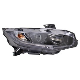 TRQ Right Headlight Assembly Passenger Side Compatible with 2019-2021 Honda Civic HO2503192