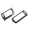 2pcs Air Conditioner Vent Outlet Trim Cover Carbon Fiber Interior