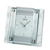 Seiko Clock QK737W Table Clock, White Marble 4.1 x 4.7